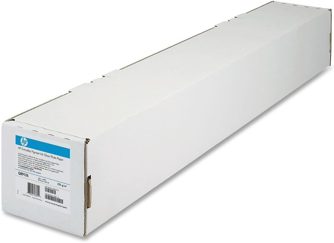 HP Heavyweight Coated Paper 6.6 mil, 130 g/m2, 35 lb., 2" core, 1 roll/carton (36" x 100')