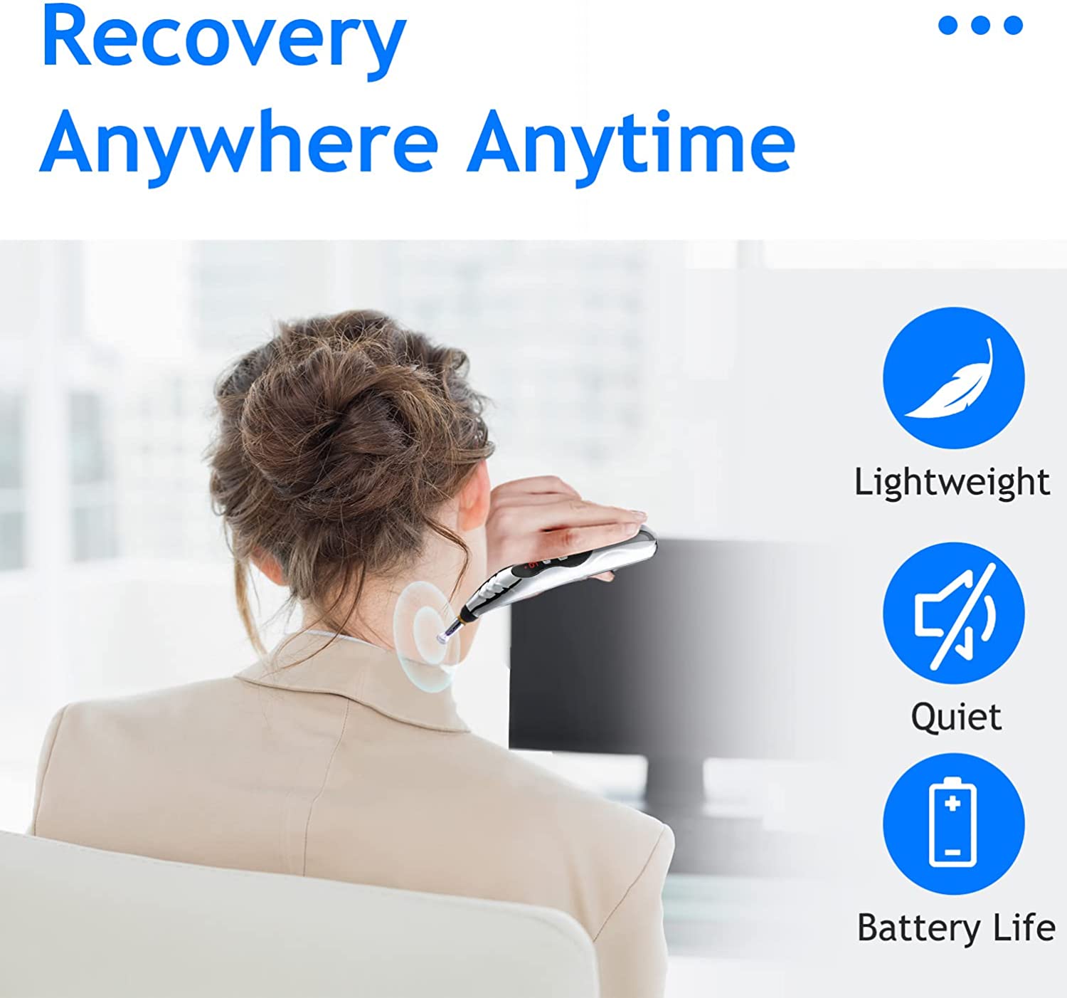 Acupuncture Pen, 5-in-1 Electronic Massage Pen, Pain Relief Therapy, Rechargeable Powerful Merídiān Energy Pen Relief Pain Tools