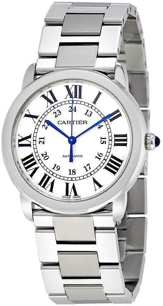 Cartier Ronde Solo Silver Opaline Ladies Watch WSRN0012
