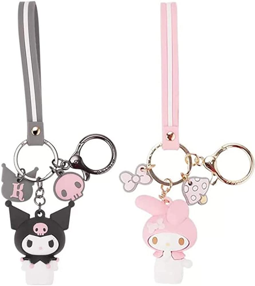 Cute Kawaii Accessories Anime Keychain Adorable Keychain Keyring Key Purse Handbag Car Charms