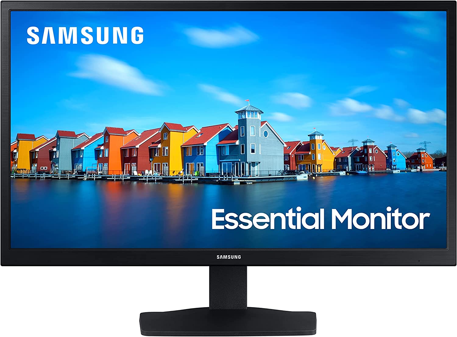 SAMSUNG S33A Series 24-Inch FHD 1080p Computer Monitor, HDMI, VA Panel, Wideview Screen, Eye Saver & Game Mode (LS24A336NHNXZA), Black