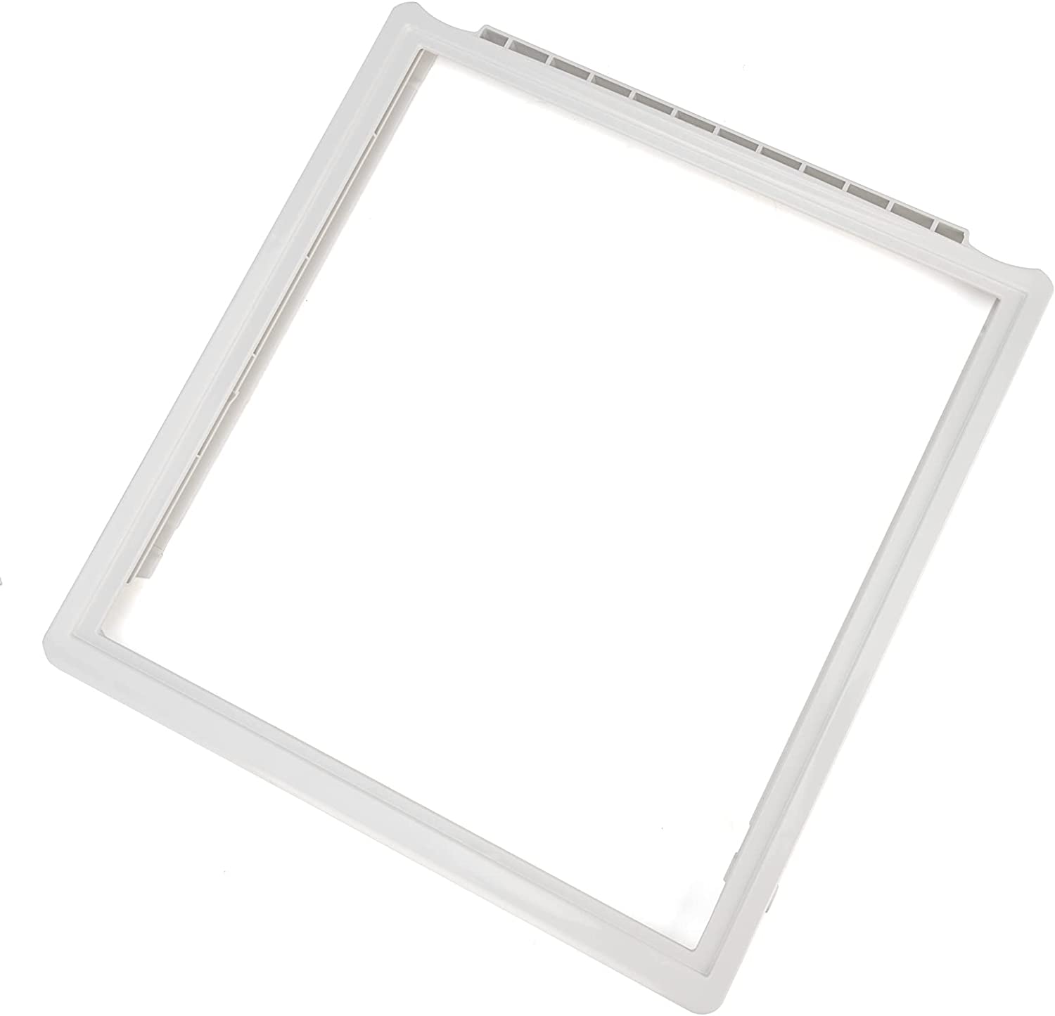New Updated 241969501 Crisper Pan Cover,Shelf Frame without Glass Refrigerator For Frigidaire Refrigerator 17-3/8" x 18-3/8" Replace# AP4433007,1512992,PS2363832