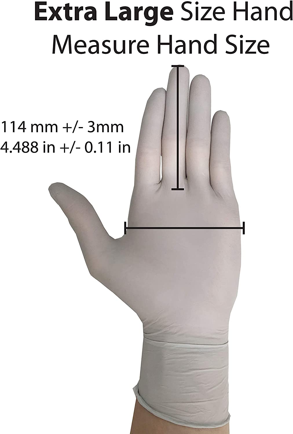 Infi-Touch Disposable Gloves - Food Safe , Lite Duty Nitrile Gloves, Lite & Tough , (250 Count)