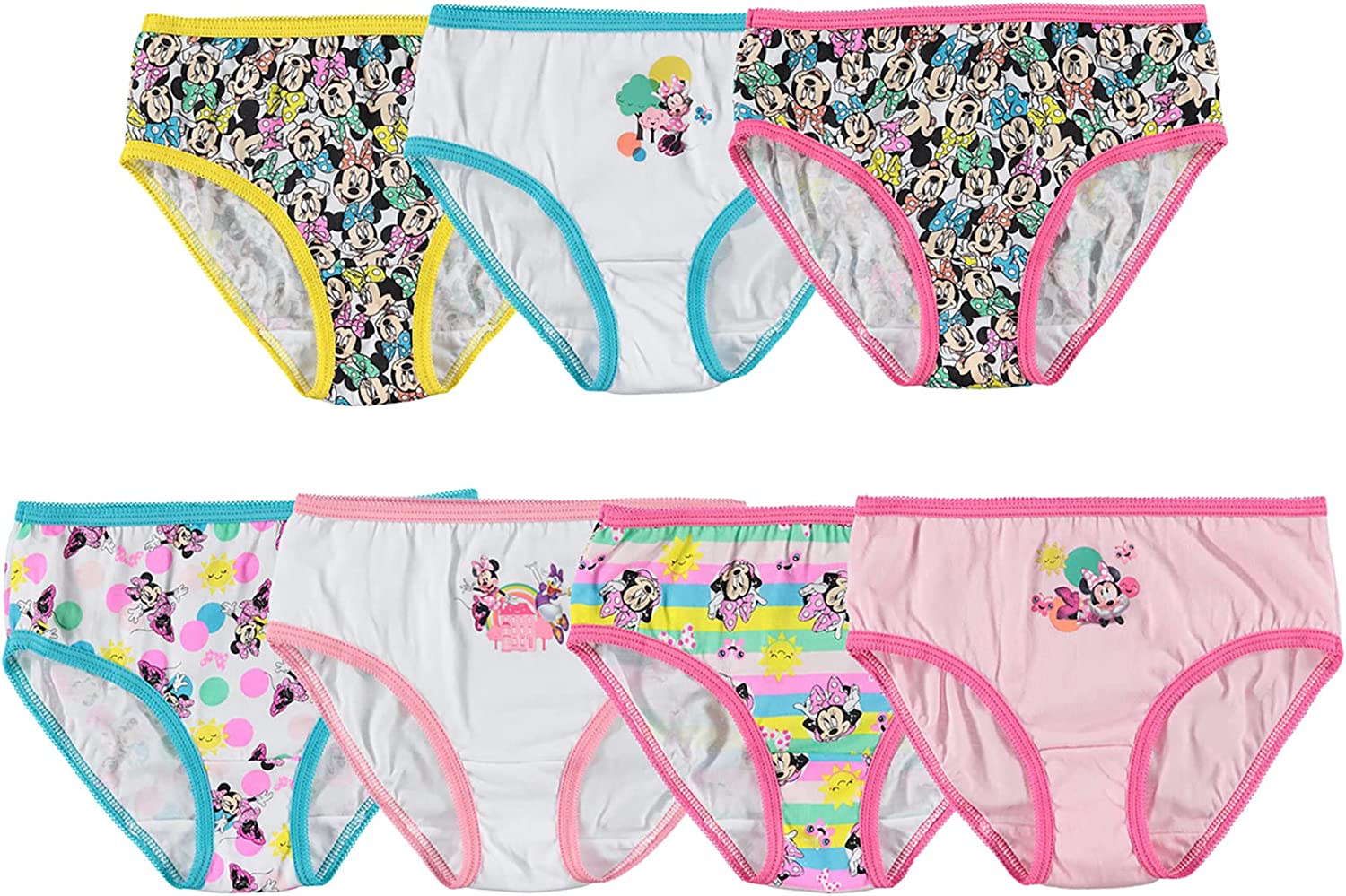 Disney Girls' Minnie Seven Pack Brief Underwear