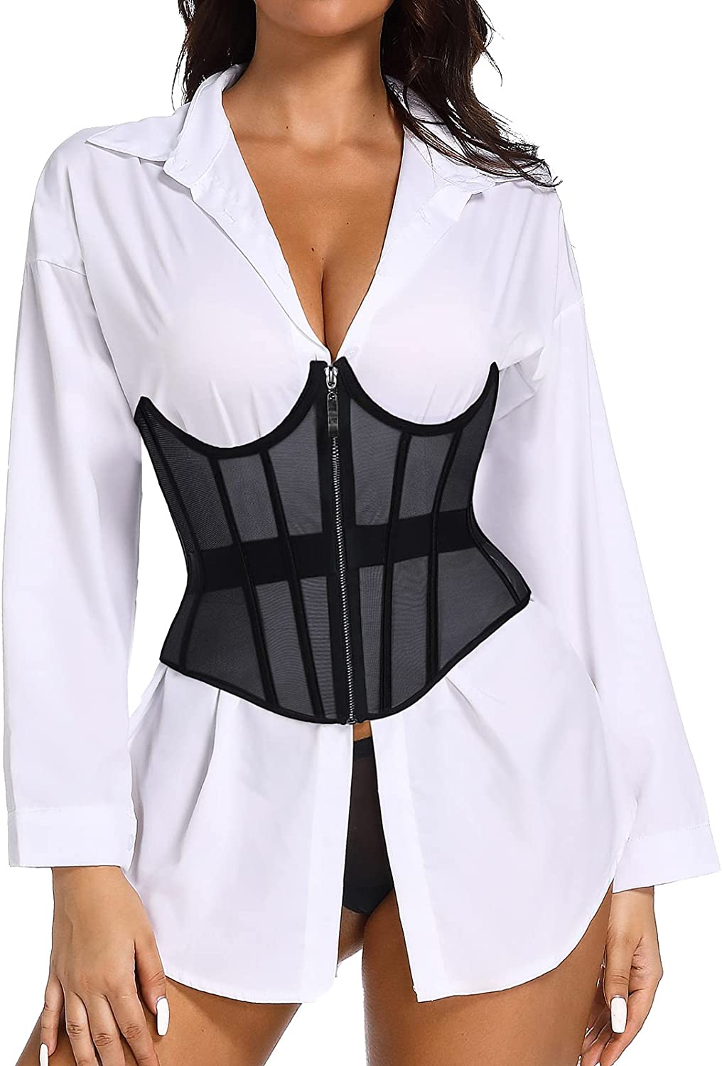 Women Sexy Corset Top Lingerie & Underbust Corset Tops for Women Waist Belt