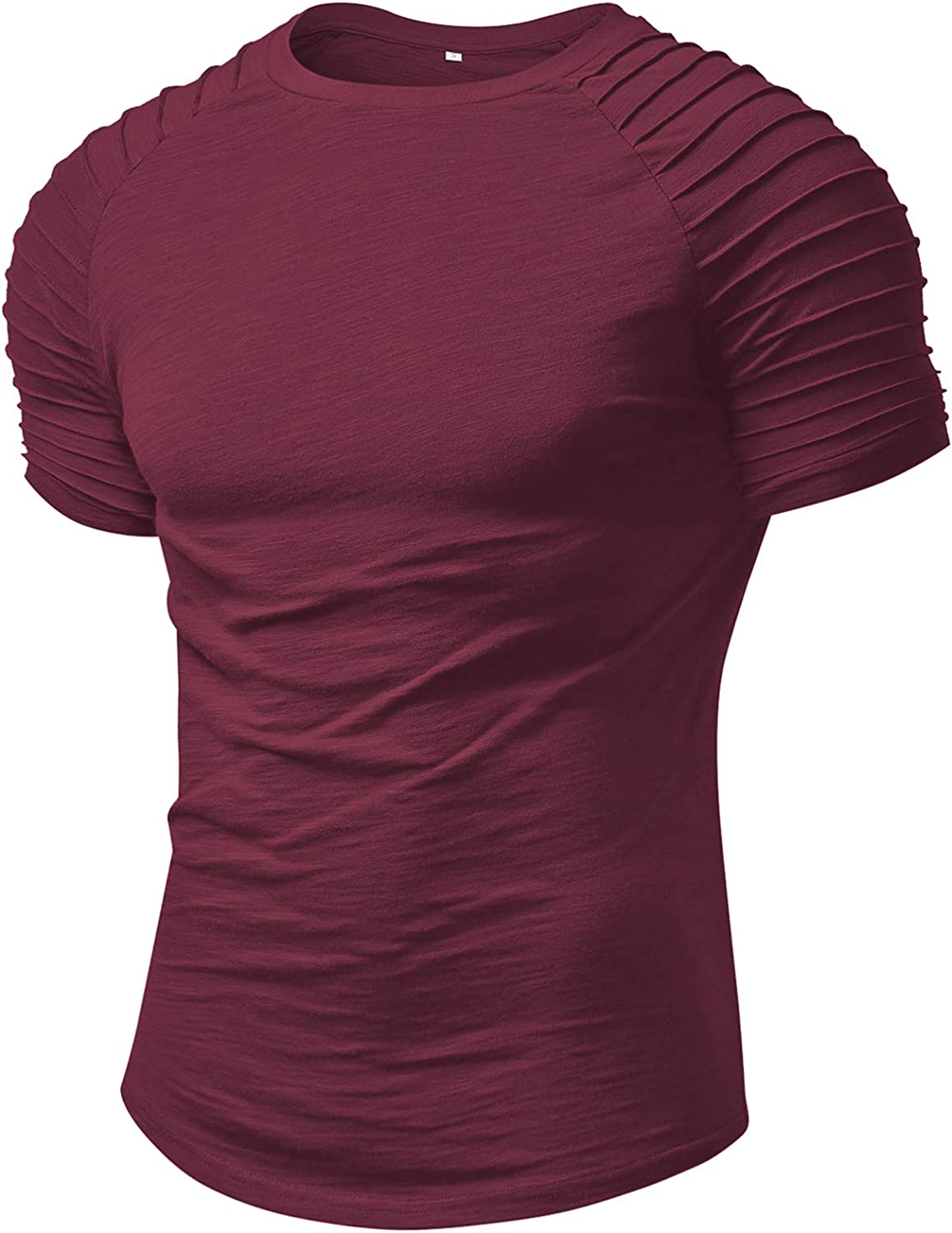 NITAGUT Mens Casual Gym Tops Hipster Athletic T-Shirt Short Sleeve Workout Running Shirts