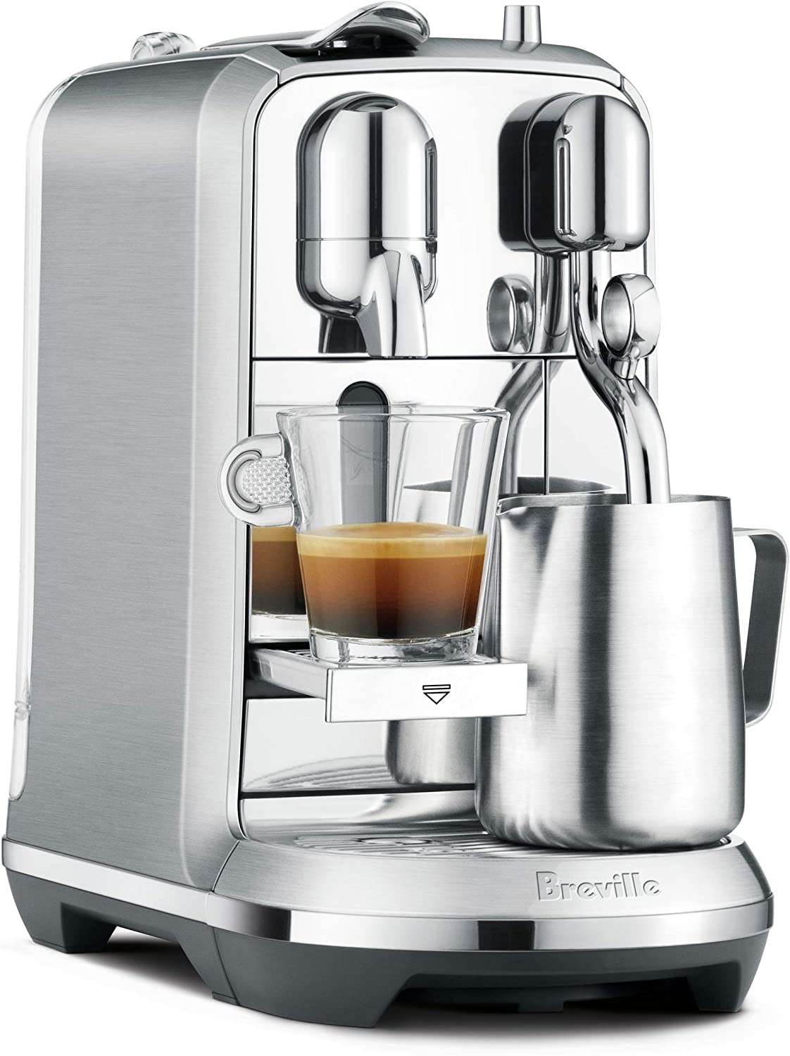 Breville Nespresso Nespresso Creatista Plus Coffee Espresso Machine, Brushed Stainless Steel BNE800BSSUSC
