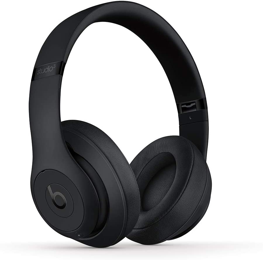 Beats Studio3 Wireless Noise Cancelling Over-Ear Headphones - Apple W1 Headphone Chip， Class 1 Bluetooth， 22 Hours of Listening Time， Built-in Microphone - Matte Black (Latest Model)