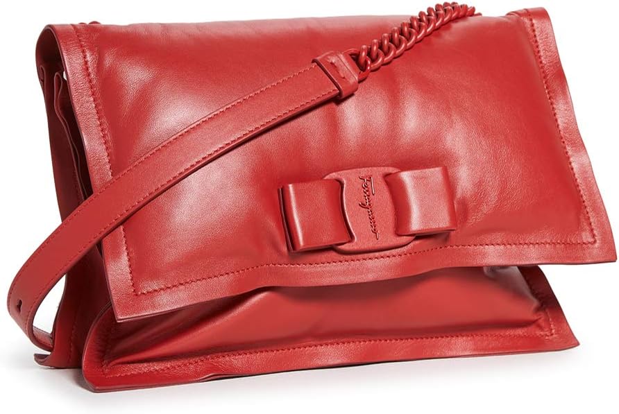 SALVATORE FERRAGAMO Women's Viva Bow Bag, Lipstick, Red, One Size