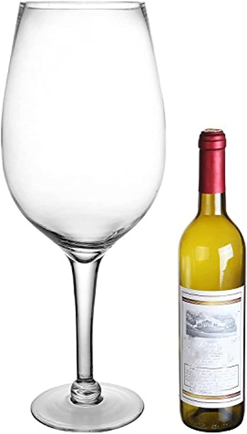 YUANXIN Giant Wine Glass Huge Stemware Oversized Goblet Extra Large Champagne Glasses Beer Mug Red Wine Glasses