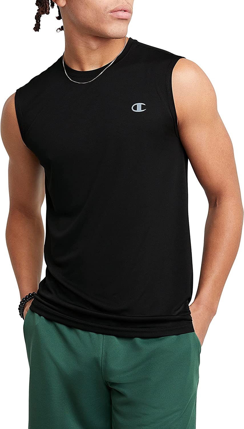 Champion Men's Double Dry Muscle Tank, Men’s Sleeveless Tee, Muscle Tee (Reg. or Big & Tall)