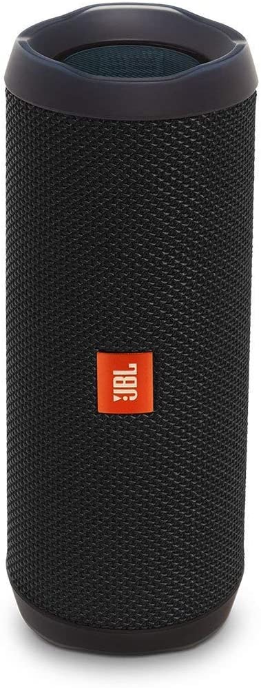 JBL Flip 4， Black - Waterproof， Portable &amp; Durable Bluetooth Speaker - Up to 12 Hours of Wireless Streaming - Includes Noise-Cancelling Speakerphone， Voice Assistant &amp; JBL Connect+