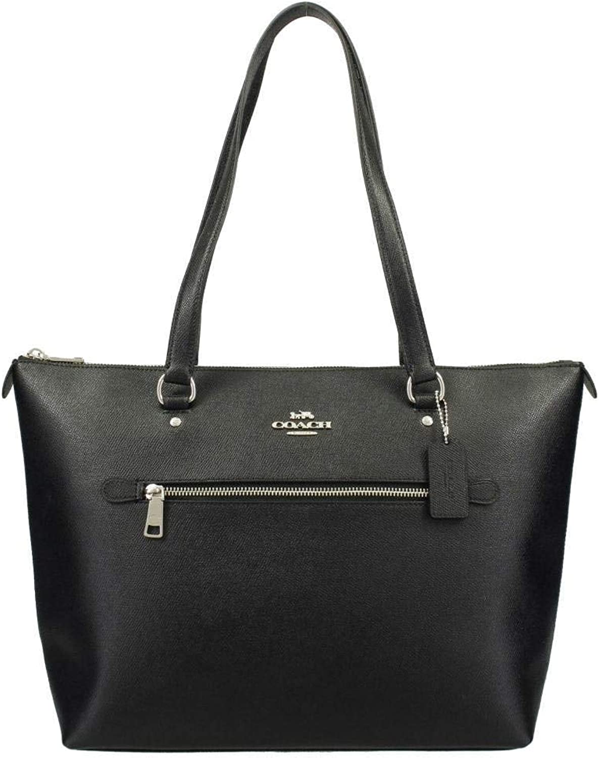 Coach Leather Gallery Shoulder Tote Purse - #F79608 - Black, Medium