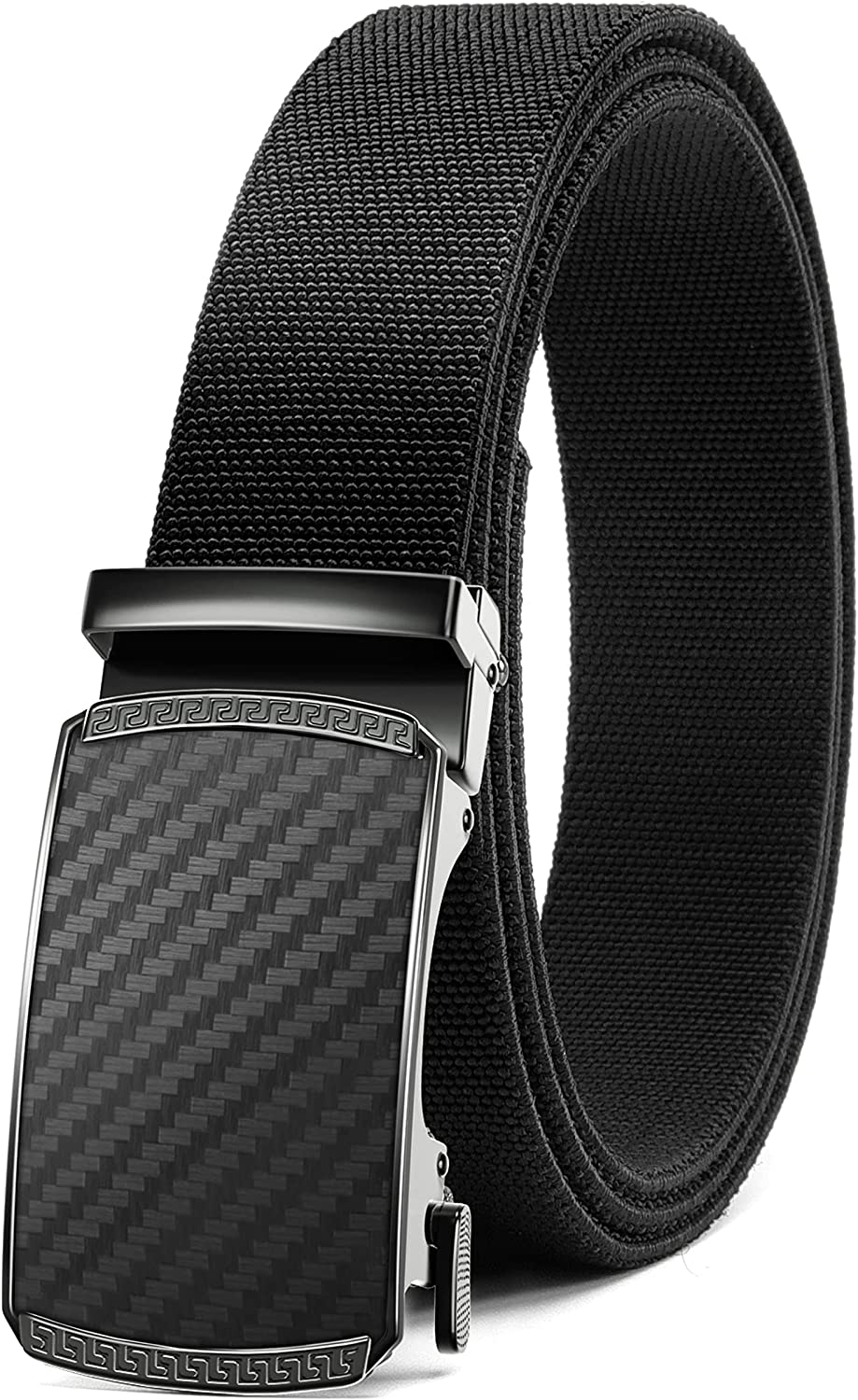 CHAOREN Ratchet Belt for Men - Stretch Belt 1 3/8" for Casual and Golf Pants - Elastic Comfort with Flexibility