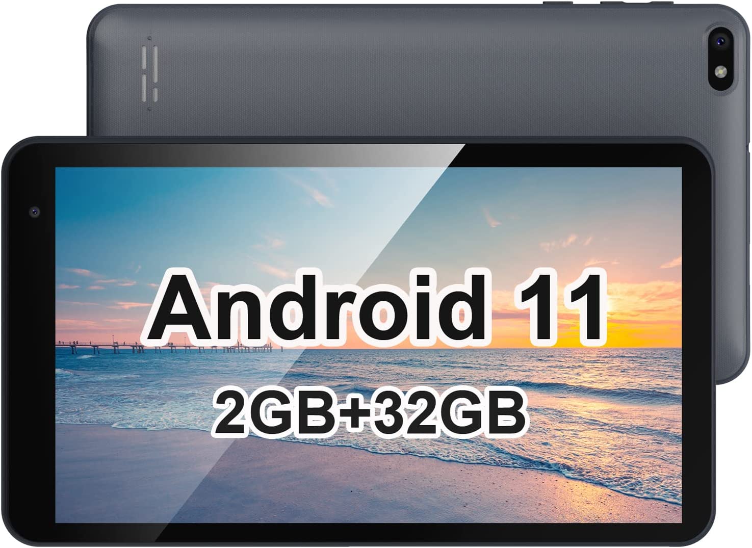 NORTH BISON 7 inch Tablet, Android 11 Tablet, 2GB RAM 32GB ROM, Quad-Core Processor, Dual Camera, WiFi, Bluetooth, 128GB Expand, GMS Certified