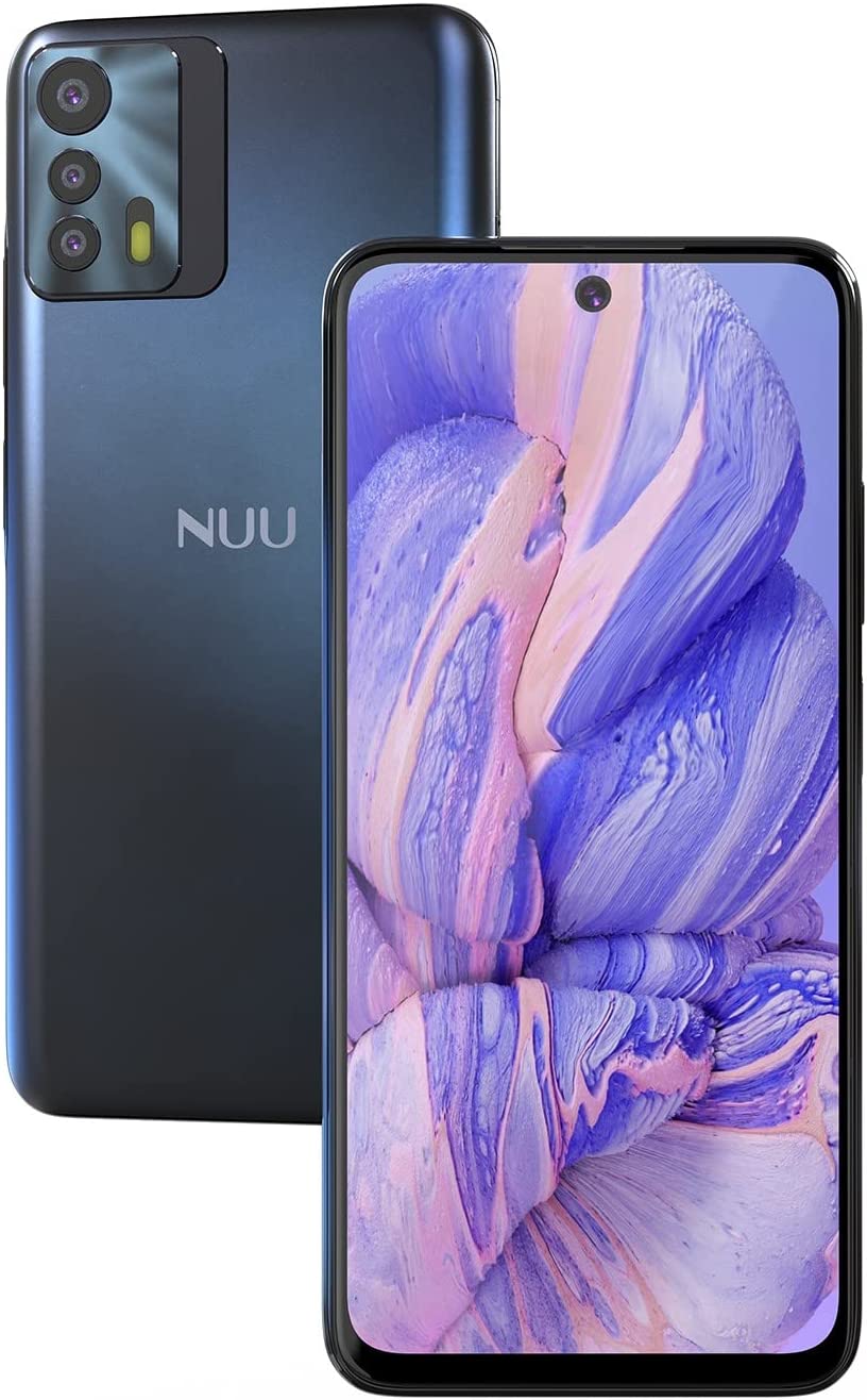 NUU B20 5G | Unlocked Android Smartphone | 6.5” FHD+ Display | 90Hz Refresh Rate | 48MP Triple Camera | 128GB + 8GB RAM | 5000mAh Battery | 18W Fast Charge | Android 12 | Stardust Blue…