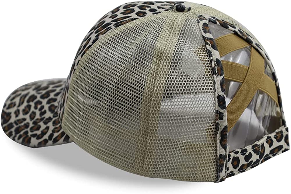 KKMKSHHG Ponytail Hat for Womens, Adjustable Vintage Trucker Washed Denim Dad Baseball Cap