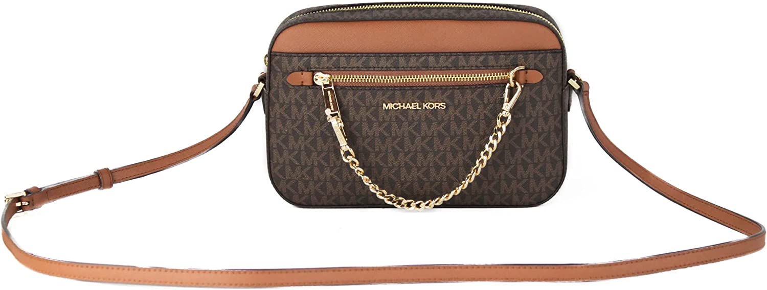 Michael Kors Women's Jet Set Item Large East West Chain Crossbody in Black, Style 35S1GTTC7L.