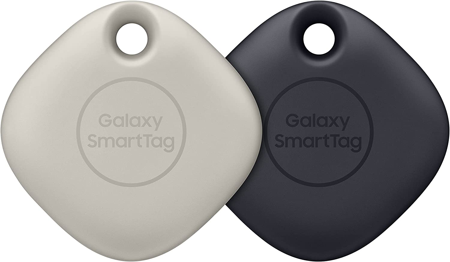SAMSUNG Galaxy SmartTag (2 Pack) Bluetooth Tracker & Item Locator for Keys, Wallets, Luggage & More, (Oatmeal + Black) (International Version)