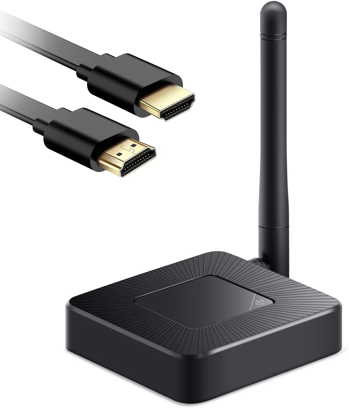 2-in-1 Wireless HDMI Adapter Display Dongle, Wireless HDMI Receiver (No Need Transmitter) Works with iOS/Mac OS/Android/Windows, Smartphone/PC/Laptop to HD TV/Projector/Monitor Extender
