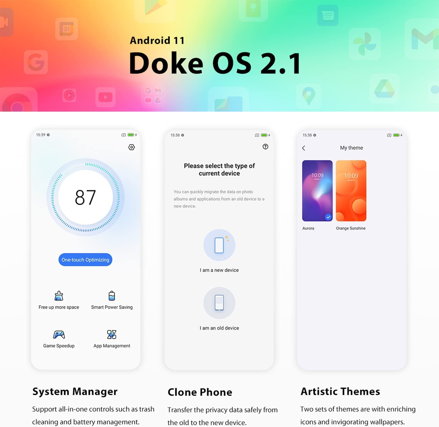 Blackview Unlocked Smartphones， A55 Pro， 4G Dual SIM Unlocked Cell Phones Android 11， 4GB RAM 64GB ROM，6.528&#34; HD+，Face ID+Fingerprint Unlock，4780mAh High Capacity Battery，13MP+5MP，T-Mobile Phone，B