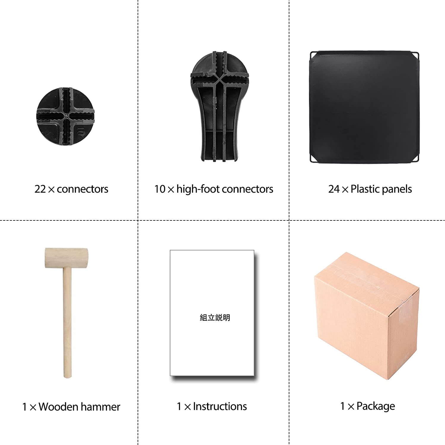 Wolizom Cube Storage Organizer, 6-Cube Black Closet Storage Shelves, Modular Units, Closet Cabinet, Portable DIY Plastic Book Shelf Shelving for Bedroom, Office, Living Room (12"X12"X12")