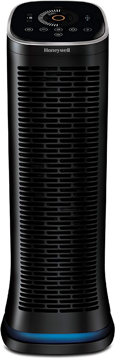 Honeywell HFD360 Air Genius 6?Air Purifier?with?Bluetooth, Permanent, Washable Filter, Large Rooms (260 sq.?ft.),?Black