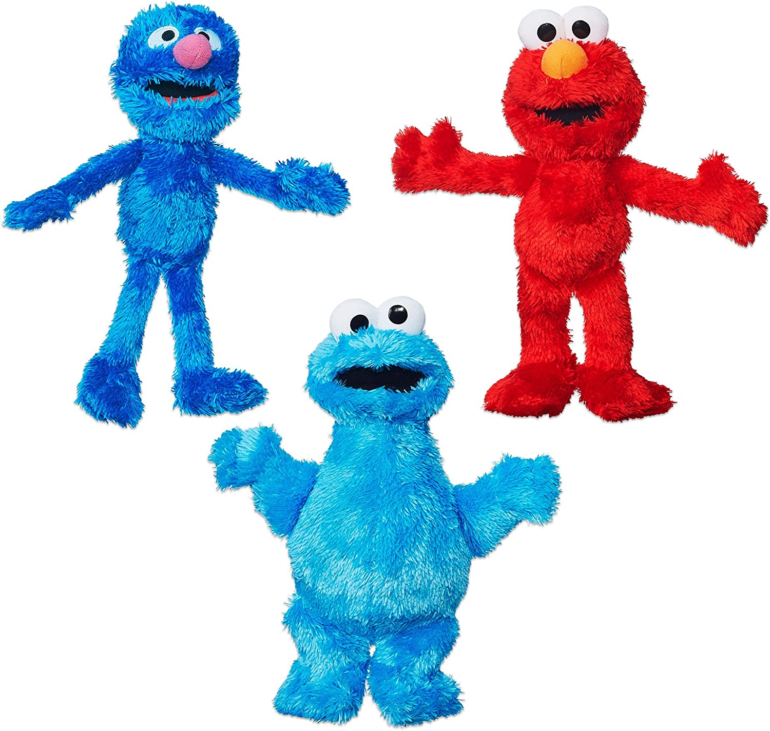 Sesame Street Plush Bundle featuring Elmo, Cookie Monster and Grover, Ages 12 months and up (Amazon Exclusive)