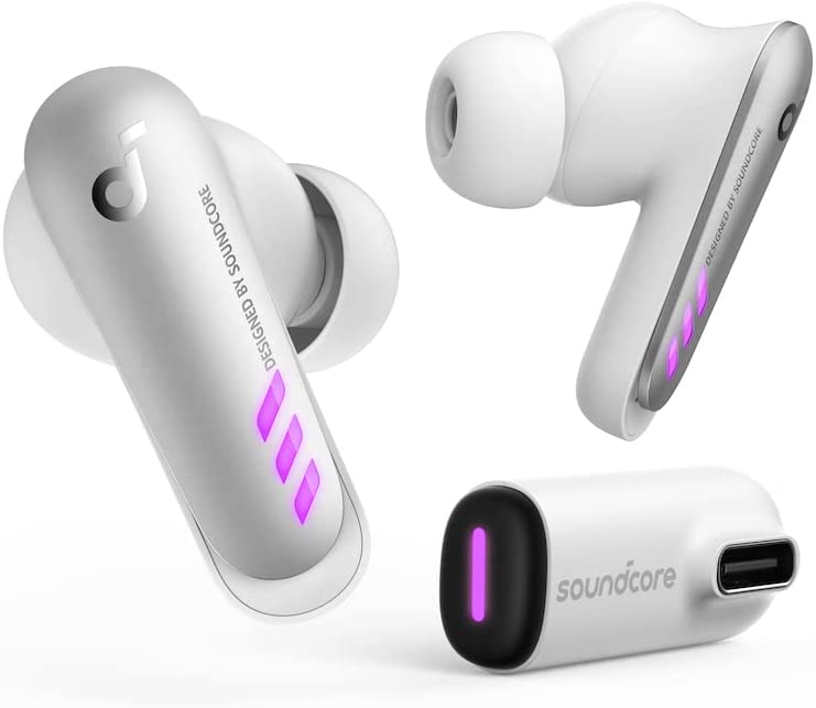 soundcore VR P10 Wireless Gaming Earbuds， Meta Quest 2 Accessories， &lt;30ms Low Latency， Dual Connection， 2.4GHz Wireless， USB-C Dongle Included， Compatible with Steam Deck， PS4， PS5， PC， Switch
