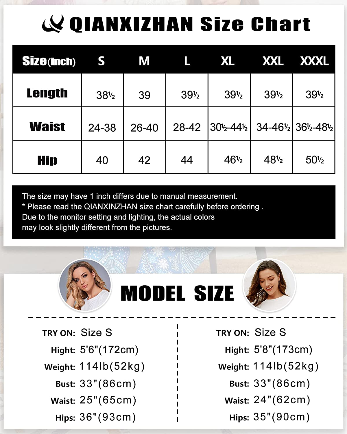 QIANXIZHAN Women's Harem Pants, Hippie Palazzo Pants Boho Joggers Yoga Clothes with Pockets